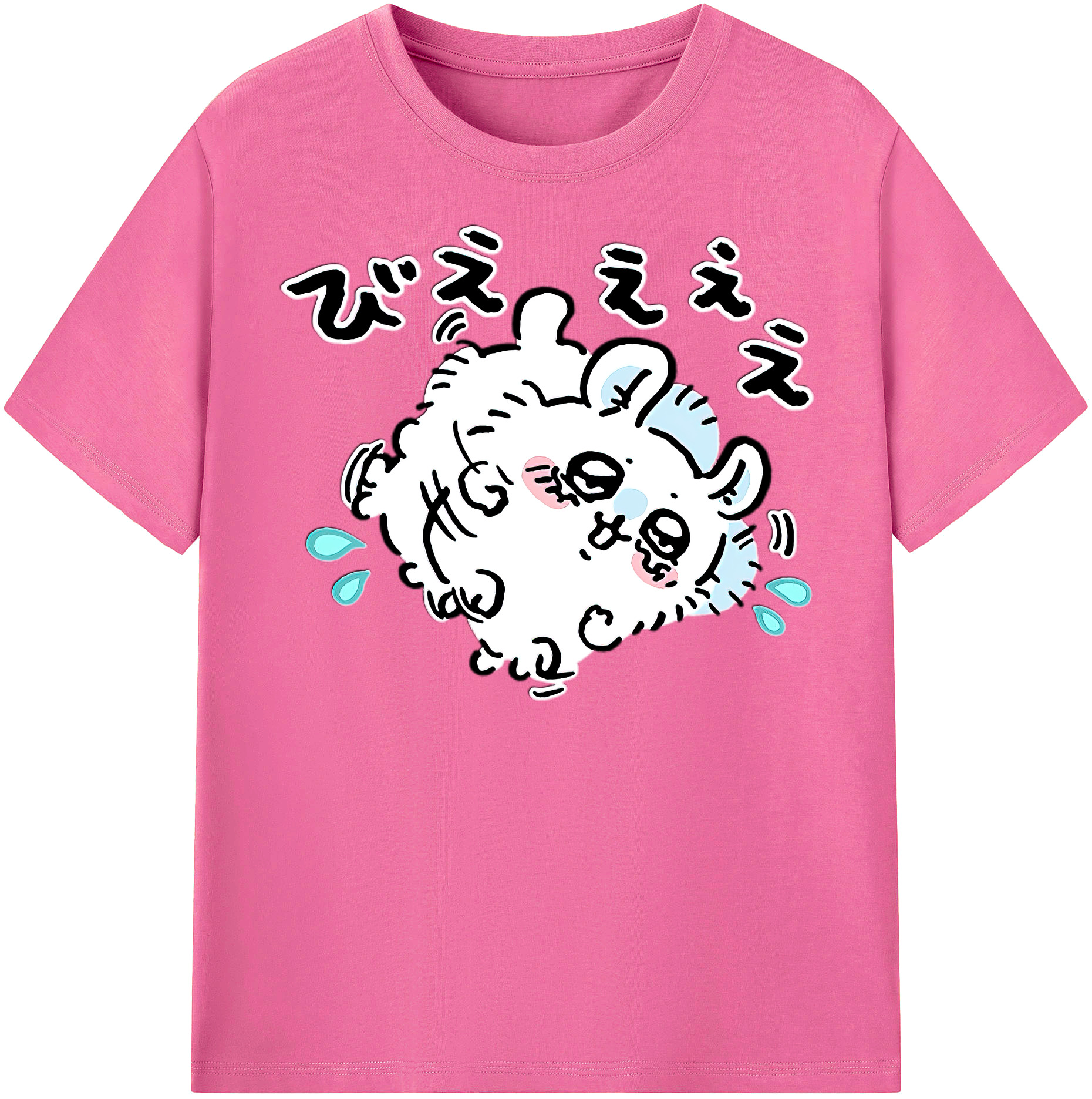 （画像用） ちいかわ モモンガ Chii-kawa Momonga レディースカジュアルプリントTシャツ（綿100％）